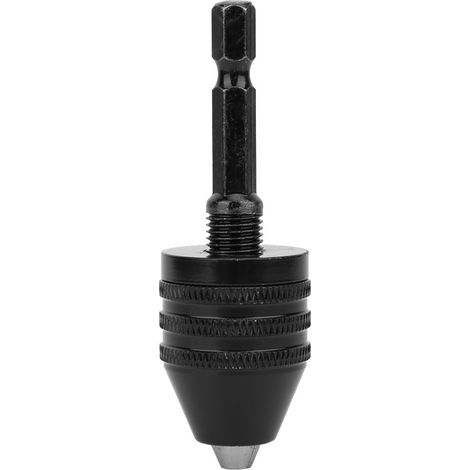 Schwarzes Bohrfutter für elektrische Winkelschleifer, Kapazität 0,5–8 mm, Schaft 6,35 mm (1 Stück) (1/5)