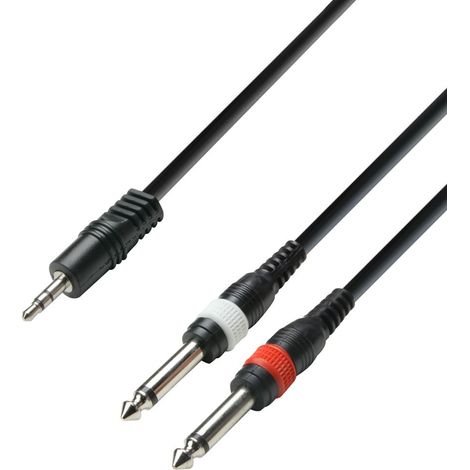 Cavo Jack 3,5 St Maschio A 2 Jack 6,3 Mono Maschio 6m K3ywpp0600