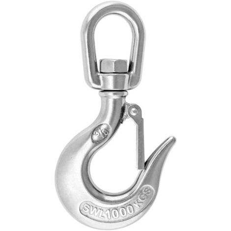 1 Crochet De Levage Pivotant Acier Inoxydable 360 Degrés 1000 Kg Pour Chantier (1/5)