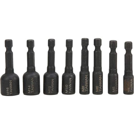 Taraud 8 pièces M4-M16 1/4" queue hexagonale, pour automobile (1/5)