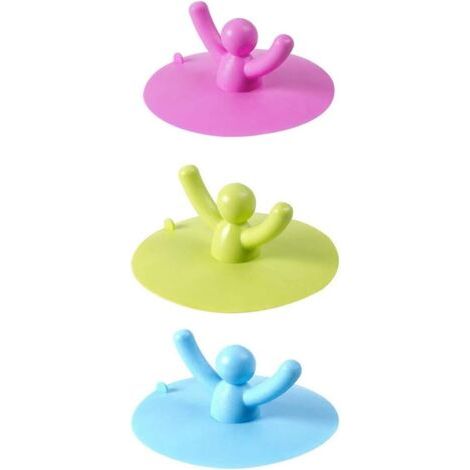 royaluxe-Lot de 3 bouchons de vidange universels en silicone pour évier, douche, baignoire, cuisine et salle de bain (1/5)