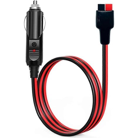 Adaptateur allume-cigare avec prise 45 A, câble d'extension 14 AWG pour chargeur de batterie et port Anderson, 1 m (1/4)