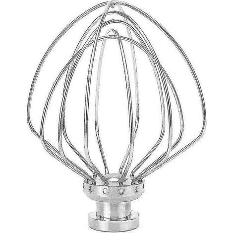 Fouet de remplacement pour batteur sur socle, accessoire en fil d'acier inoxydable, fouet métallique pour robot de cuisine, ustensile de pâtisserie, outil de mélange robuste et durable. (1/5)