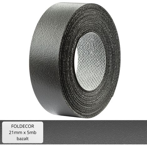 Cinta de cantos de melamina de basalto para muebles con adhesivo termofusible de 21 mm (5 m) (1/5)