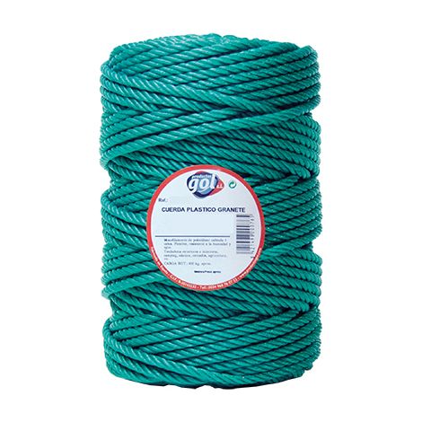 Rollo 100mt cuerda plastico 5mm verde 72007-b (1/2)