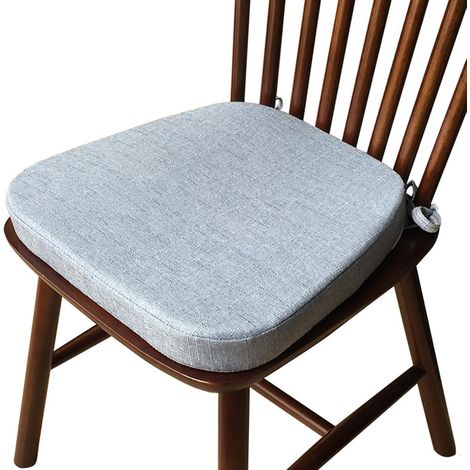 Galettes de Chaise en Forme de Trapèze Assise Confortable avec Attache, Coussin de Siège en Mousse Haute Densité, Entretien Facile, Différentes Tailles, Intérieure Extérieure,C,43x40x35x3cm (1/5)