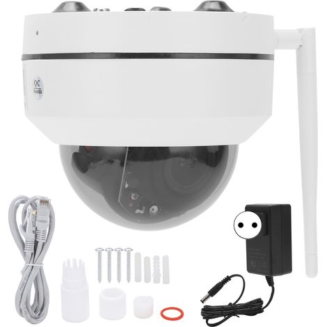 Caméra IP WiFi 5MP HD Dôme, IP66 IK10, micro intégré, contrôle à distance par téléphone, sécurité domestique 100-240V (prise UE) (1/5)