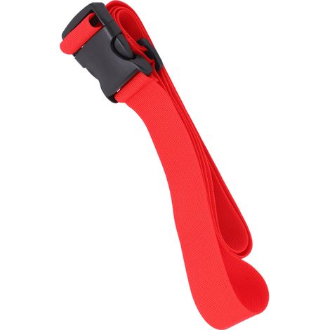 Ceinture de sécurité pour vélo réglable, protection enfant, ceinture arrière de vélo rouge (1/5)