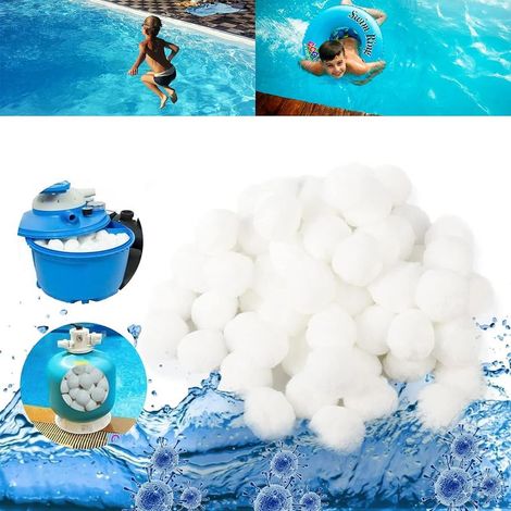 Filterkugeln, Poolfilterkugeln, 500 g ersetzen 18 kg Filtersand, für Pool-Sandfilter, Schwimmbäder, Filtermaterial, Aquarien-Sandfilter (500 g) (1/5)