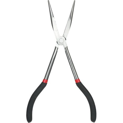 Alicates de doble punta extralargos y resistentes de 28 cm (11 pulgadas), alicates de punta recta, alicates de punta fina, herramientas manuales