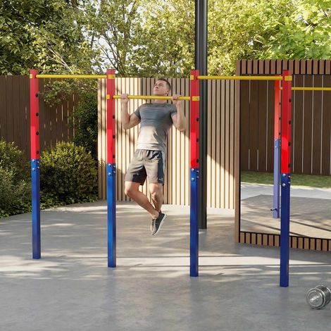 In-Ground Pull Up Bar, 5 Heights, Galvanized Steel