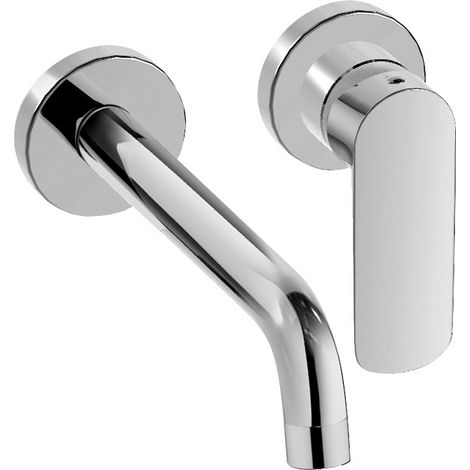 Miscelatore lavabo a parete con bocca lunga 199 mm Paini Nove 09CR208  Cromo (1/4)