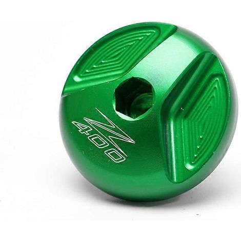 Accessoires moto MOWOK pour Kawasaki Ninja NINJA400 Z400 : cache-vis d'huile en alliage d'aluminium modifié (Z400 Vert) (1/5)