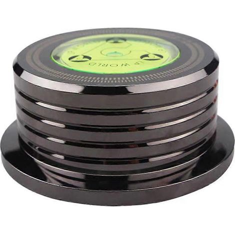 Universel Vinyle Lecteur Platine Pince 60HZ Disc Platine Stabilizer Level Indicator Weight Tool Noir (1/5)
