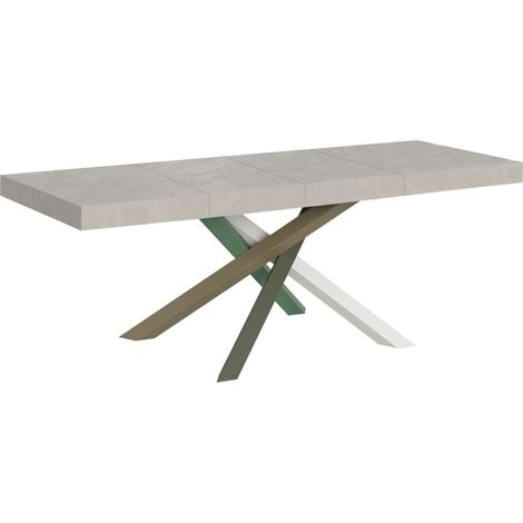 Tavolo allungabile 200/460x90 cm Volantis Premium cashmere gambe multicolore 4/A (1/5)