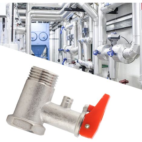Sicherheitsventil für Warmwasserbereiter aus vernickeltem Messing, 0,9 MPa, G 1/2" (1/5)