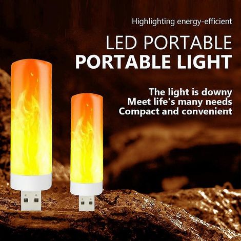 Ampoules LED effet flamme B22 E27, 4 modes, pour fêtes, festivals, jardins et karaokés. (1/4)