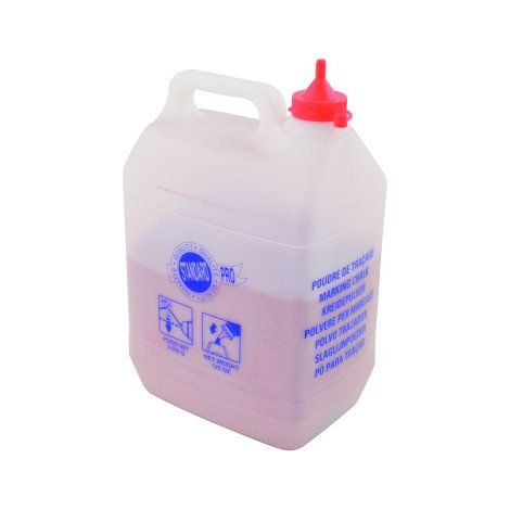 Poudre à tracer rouge 3500 g – Durée de marquage maximale – Pour travaux de charpente et zinguerie – Biberon ou bidon selon le poids (1/2)