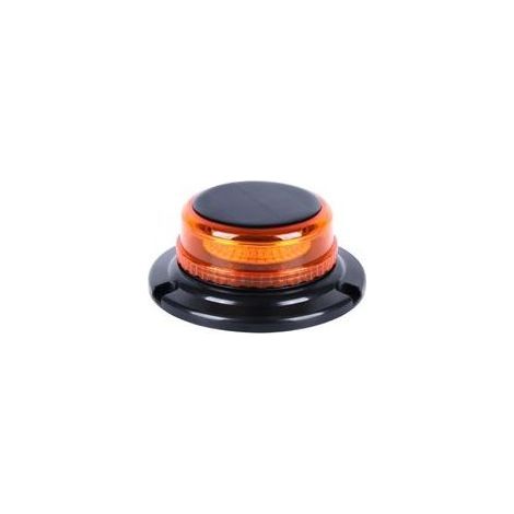 (Bernsteinfarben) Kabellose Solar-LED-Warnleuchte – Wiederaufladbare magnetische orangefarbene LED-Warnleuchte, 12V/24V-Warnleuchte mit Kfz-Ladegerät und USB-Kabel für Auto, LKW, Traktor (1/5)