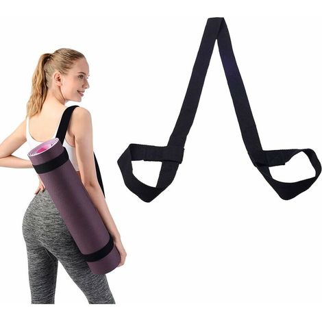 Sangle Tapis Yoga,Sangle de Transport,Sangle de Tapis de Yoga, Sangle Yoga Coton, Yoga Mat Carry Strap, Sangles de Transport Yoga Mat Strap Réglable Coton Ceinture pour Pilates Fitness Gym (1/5)