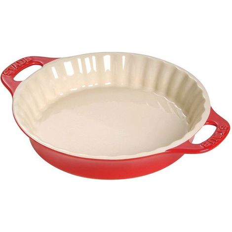 Moule à Gâteau Rond 17 cm Rouge en Céramique