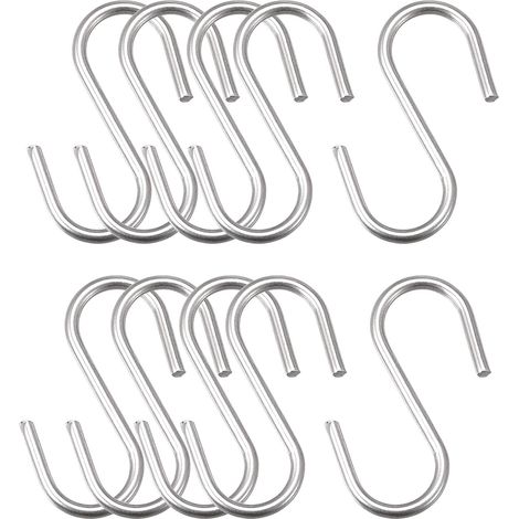 24 pièces. S Haken 1,18" long Edelstahl Aufhänger für hangende Objets in Küche (1/5)
