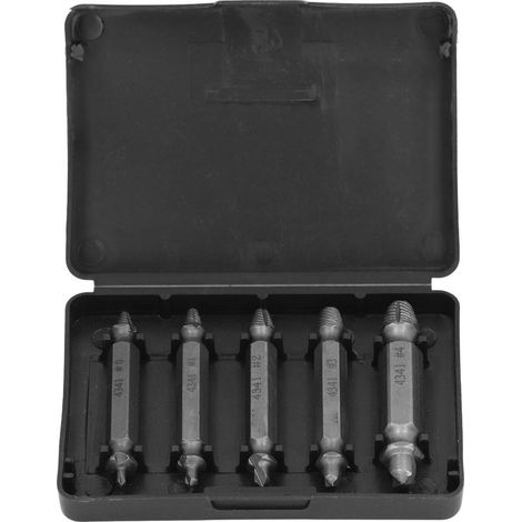Kit de 5 extracteurs de vis en acier rapide à double tête avec boîte (1/5)