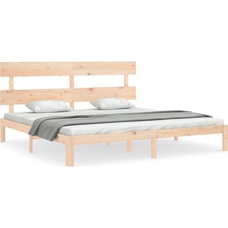 Maison Exclusive - Estructura de cama de matrimonio con cabecero