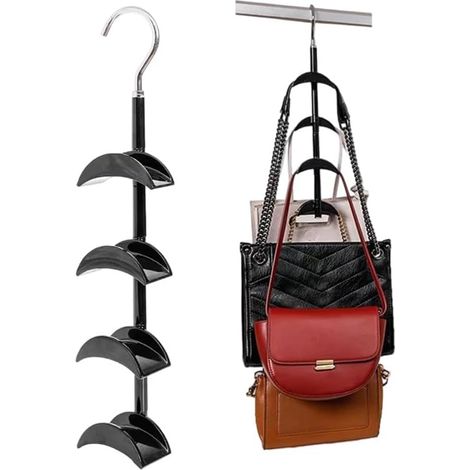 Handtaschenhalter – 360° drehbarer Handtaschenhaken – 360° drehbarer Haken für Schals, Westen, BHs, Unterwäsche, Gürtel und Clutches (1/5)