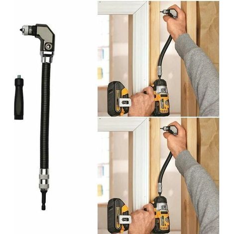 Perceuse à angle droit flexible 1/4/accessoire de tournevis pour le travail du bois (1/4)