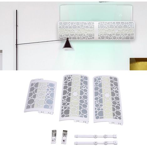 Déflecteur de vent adapté aux climatiseurs de 3 CV, plaque de guidage d'air anti-vent direct de 1200 mm, pare-vent orientable à 300° (1/5)