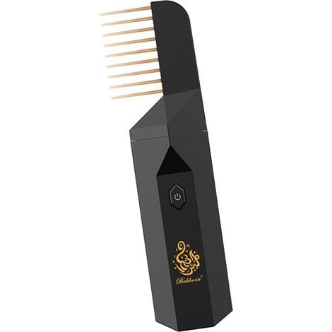 Brûleur d'encens électronique Bukhoor avec diffuseur d'arômes pour cheveux, idéal pour le Ramadan et les musulmans. Rechargeable par USB. Support pour brûleur. (1/5)