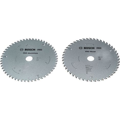 Bosch PRO Wood/Alu  Kreissägeblatt-Set für Akku, 2er Pack, 165 x 20 mm (1/2)