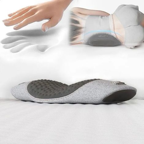 Masseur dorsal avec thermothérapie, masseur dorsal 3 en 1 Smooth Spine Triple Fusion, coussin de soutien lombaire électrique à hau (1/4)