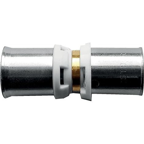 Raccord passerelle à sertir multicouche diamètre 20 vers tuyau PER diamètre 20 - THERMACOME
