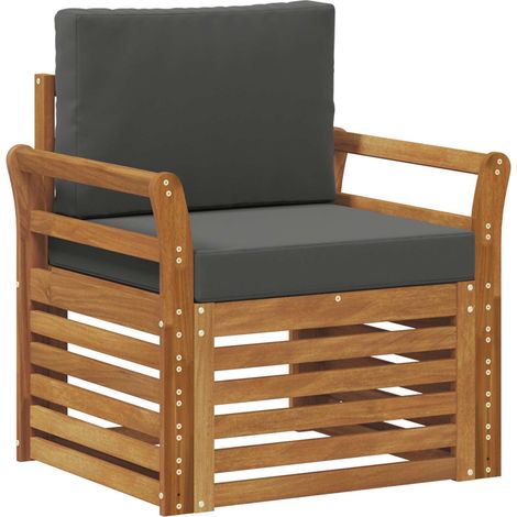 Maison Exclusive - Outdoor-Sofa Massives Akazienholz und Polyeste