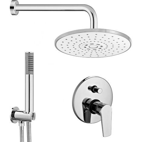 Set doccia Prima braccio 40 cm + soffione Abs 22 cm + kit doccia + miscelatore (1/5)