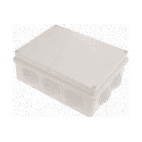 Boîte de dérivation rectangulaire avec couvercle avec vis 150x110x70mm avec 10 passe-câbles IP55 FAEG - FG13405