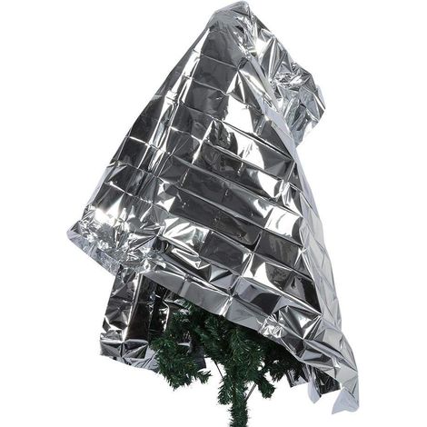 Telo di copertura riflettente in foglia d'argento per serra/giardino – aumenta la temperatura – 210x155 cm