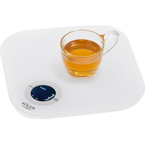 Báscula de cocina moderna Adler LCD de 10 kg: precisión y estilo para tu cocina (1/5)