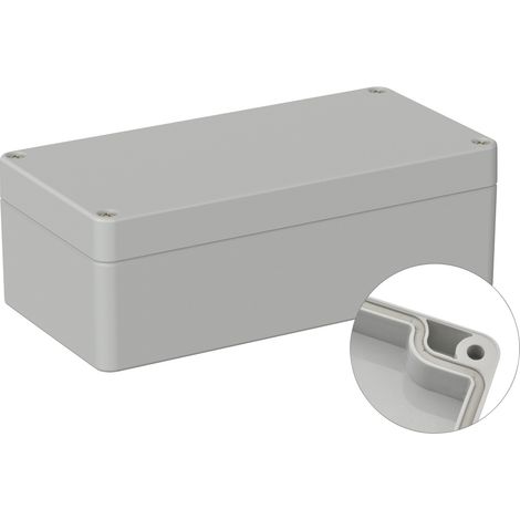 TRU COMPONENTS TC-9065632 Industrie-Gehäuse 160 x 80 x 55 ABS Lichtgrau (RAL 7035) 1 St. (1/2)