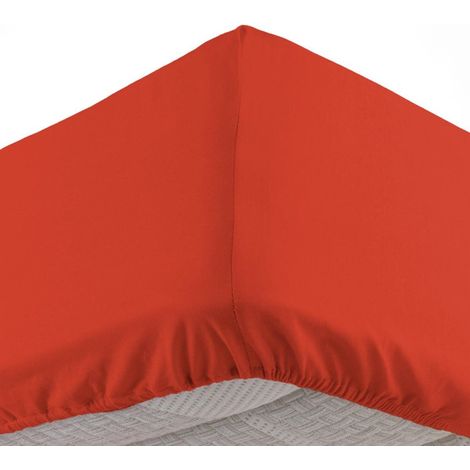 Drap Housse "Lina" 180x200cm Paprika (1/5)