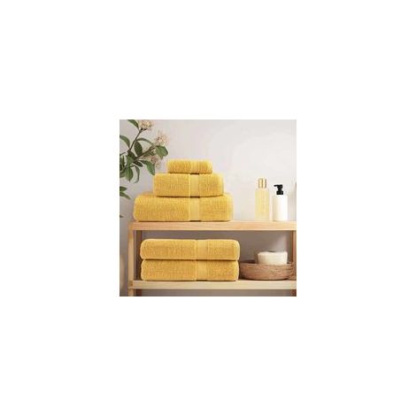 2-teilige goldene Gästeservietten, 15 x 21 cm, 550 g/m² - Crezuo
