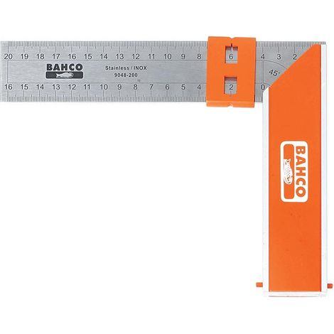 Bahco 9048-300 Carpenter's Angle Finder with Stainless Steel Blade and Sliding Marking Gauge (1/3)