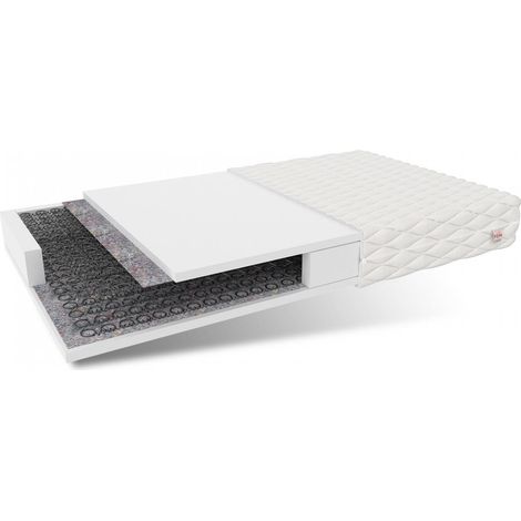 Matratze 160x200 Bonell Federkernmatratze PESARO 15 cm H3 HR Schaum Polyurethanschaum JERSEY