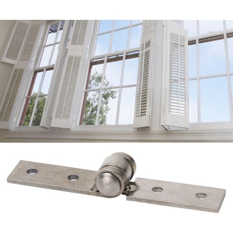 Bisagra estándar de 90° para ventanas, color negro, sin marco – 2 unidades para ventanas plegables y puertas de acceso. (1/5)