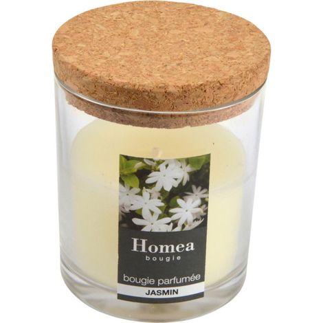 Bougie Verrine Parfumée "Essentiel" 8cm Jasmin (1/2)