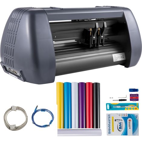 Mophorn Vinyl-Schneidemaschine, 375-mm-Drucker, maximaler Papiervorschub von 14 Zoll, einstellbare Kraft und Geschwindigkeit, Plotter-Schneidegerät für die Schilderherstellung, Vinyl-Schneidemaschine