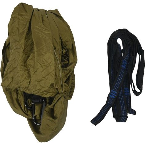 Filiyano-Hamac double de camping léger avec corde de suspension pour lit simple, idéal pour la randonnée, le trekking, les voyages, la plage et le (1/5)