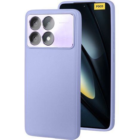 Funda de piel para Xiaomi Poco F6 Pro, híbrida de piel, morada. (1/3)